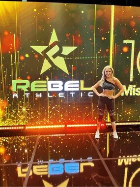 Couture Rebel Athletic Black Performance Crop Top & Leggings Set